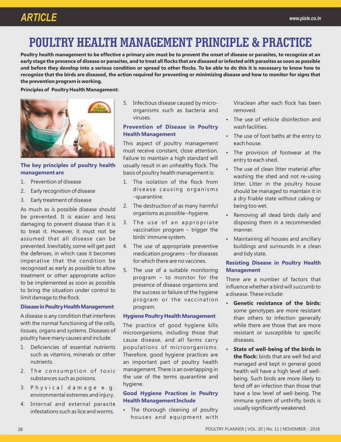Poultry Health Management Principle & Practice