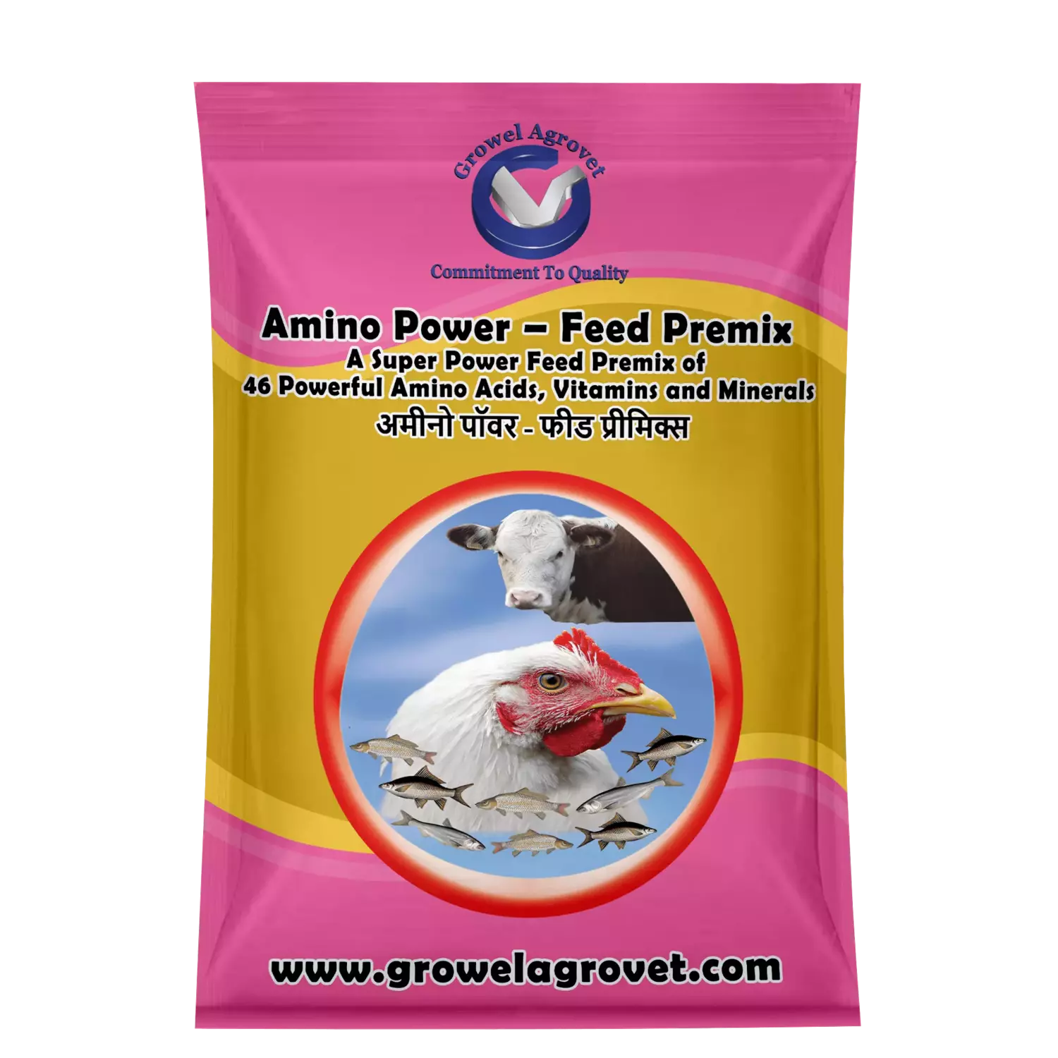 Feed Premix: A Super Power Feed Premix with 46 Amino Acids, Vitamins and Minerals for Aquaculture,Poultry, Cattle, Horses, Pigs, Goats and Sheep