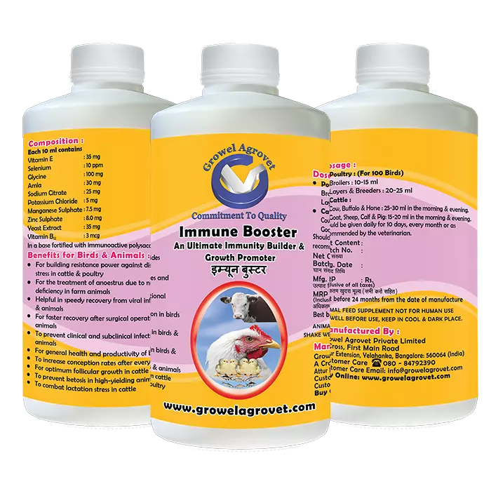 Immunity Booster and Growth Promoter in Aquaculture,Poultry, Cattle, Horses, Pigs, Goats, Sheep, Birds, And Pigeons